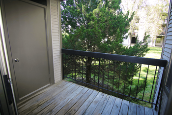 Private balcony or patio